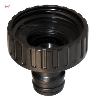 Plastový hadicový adaptér 3/4" F s vnitřním závitem, zelený